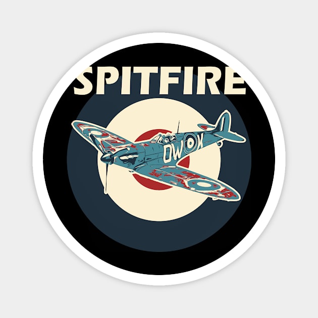 RAF Spitfire Aircraft Roundel WW2 Plane Magnet by BeesTeez